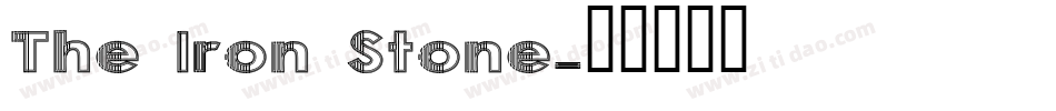 The Iron Stone字体转换